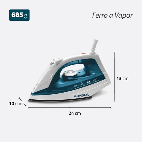 Ferro a Vapor, Mondial, 1200W - F-32 | Frete grátis