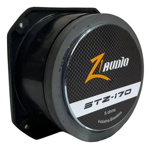 Kit 2 Super Tweeter Z1 Audio Zetta Stz170 Preto Com Dourado Preto
