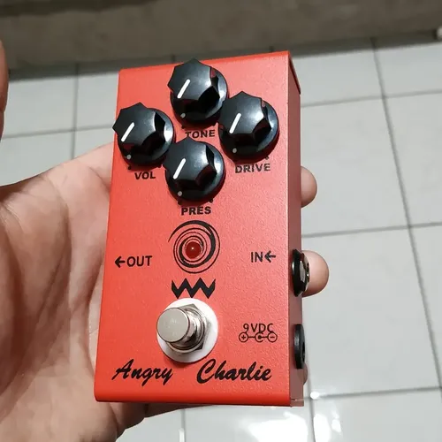 Pedal Guitarra Angry Charlie V2 Distorção Vermelho | MercadoLivre