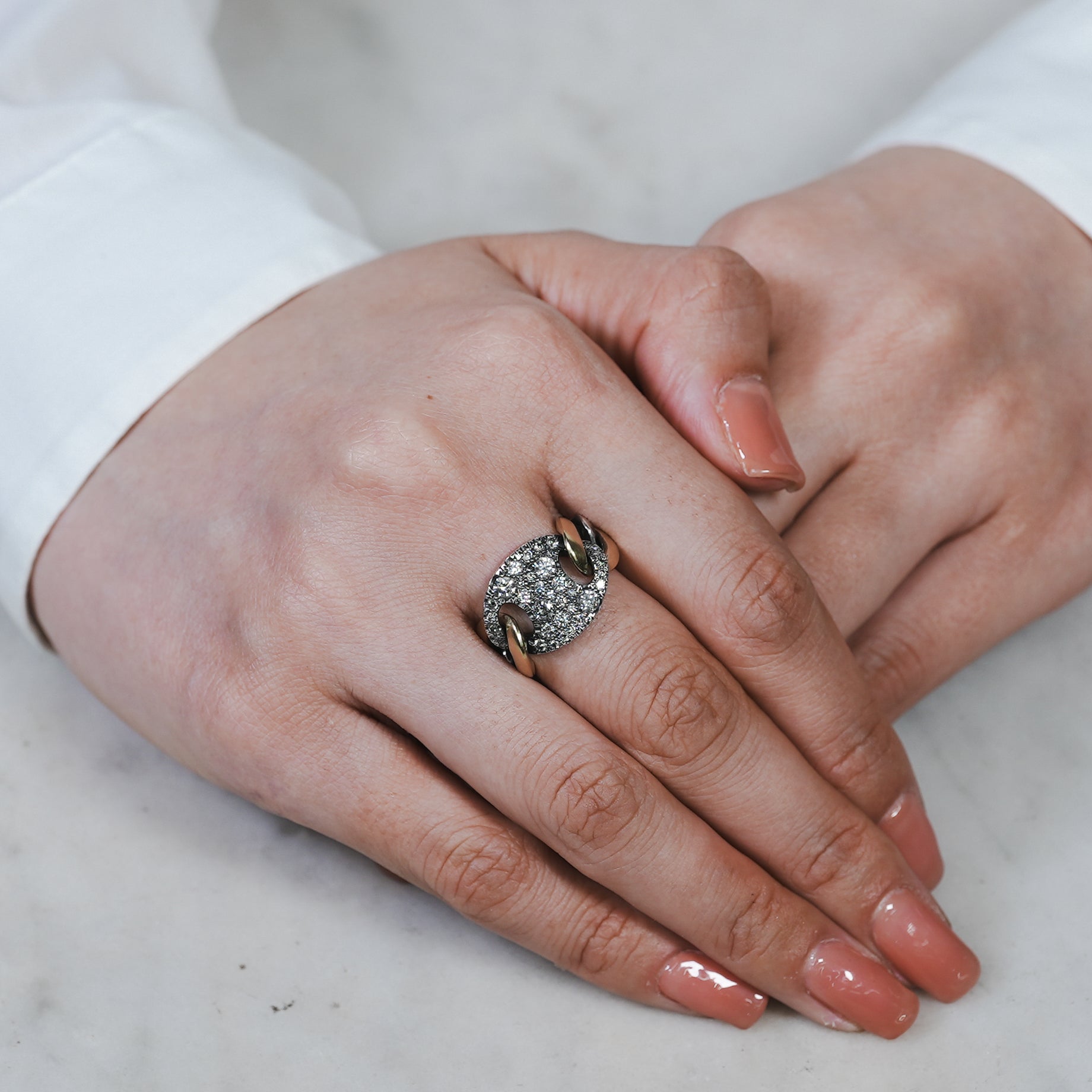 hum ハム HUMETE PAVE RING [et-R69comP] リング シルバー ゴールド