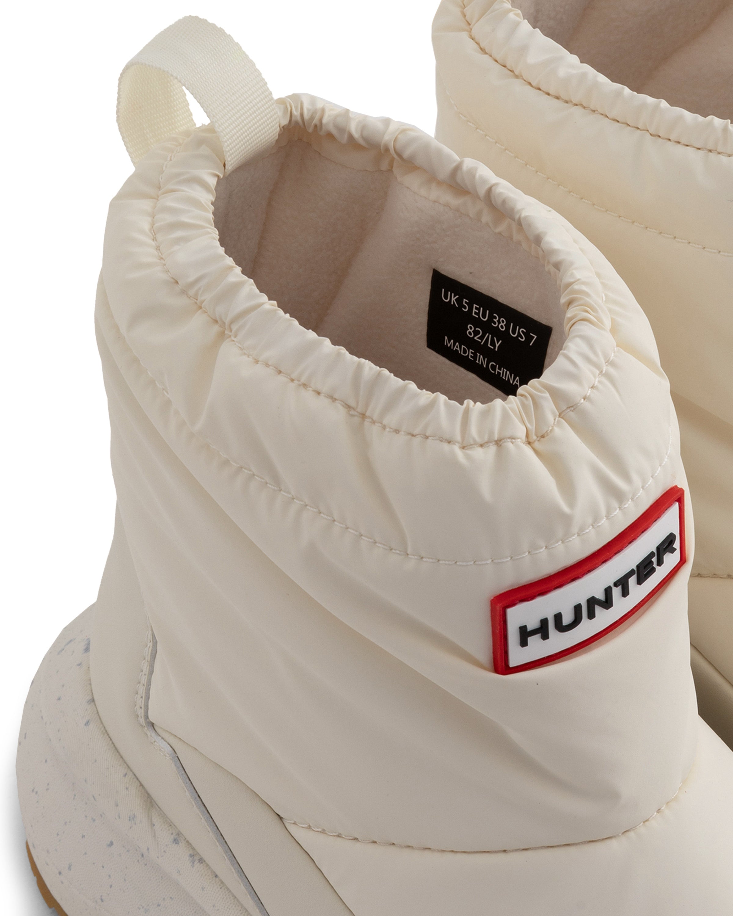 ユニセックス ハンター グリップ ショート スノー ブーツ - ホワイト