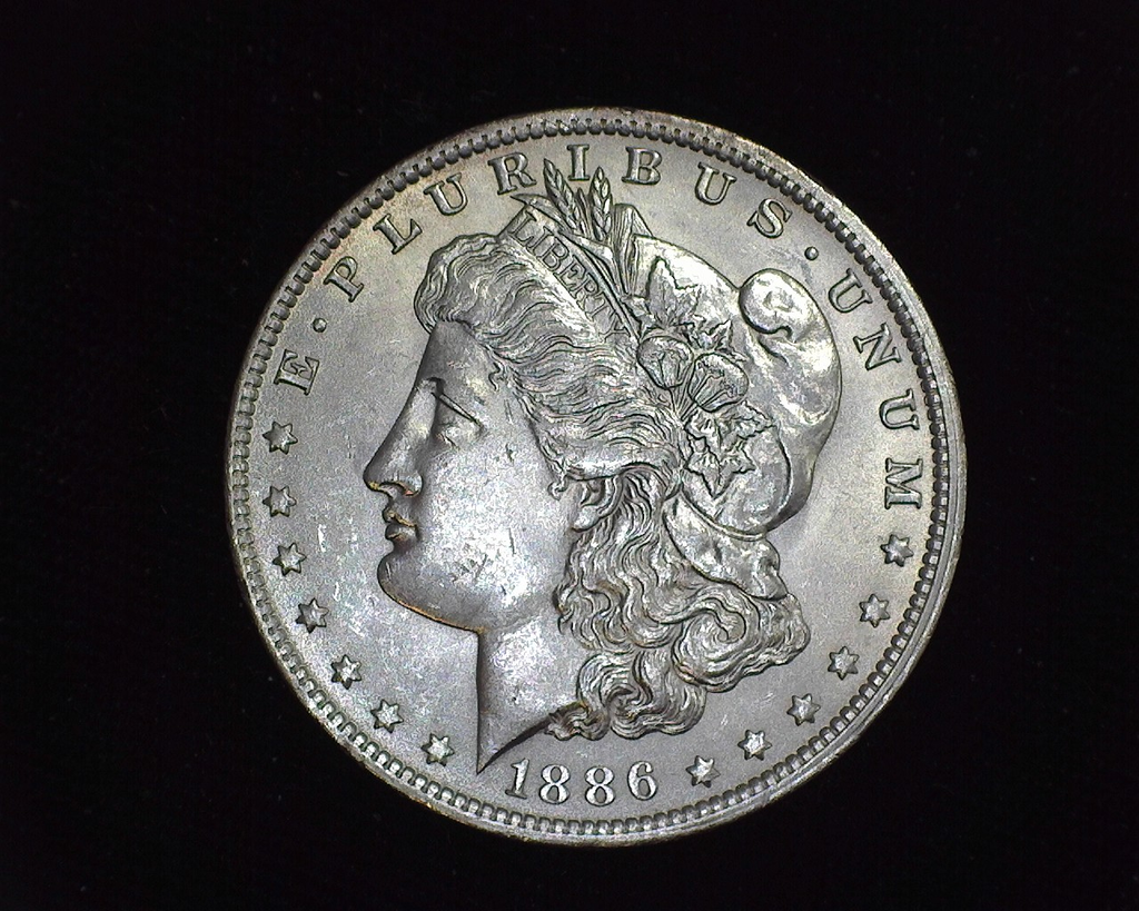 1886 Morgan Silver Dollar MS62モルガンダラー118 MS 62 Graded 1886