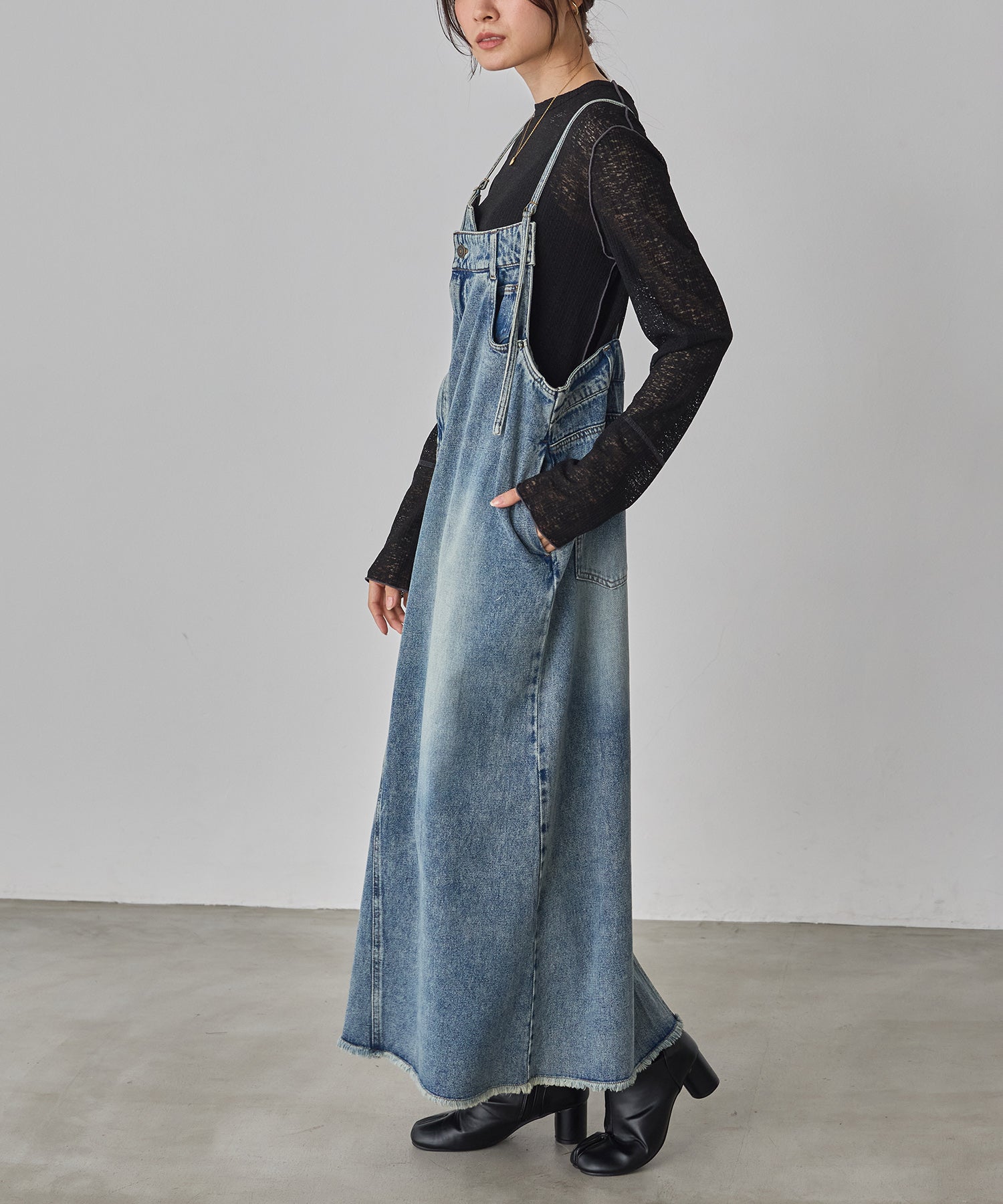 デニム/ツイル ジャンパースカート