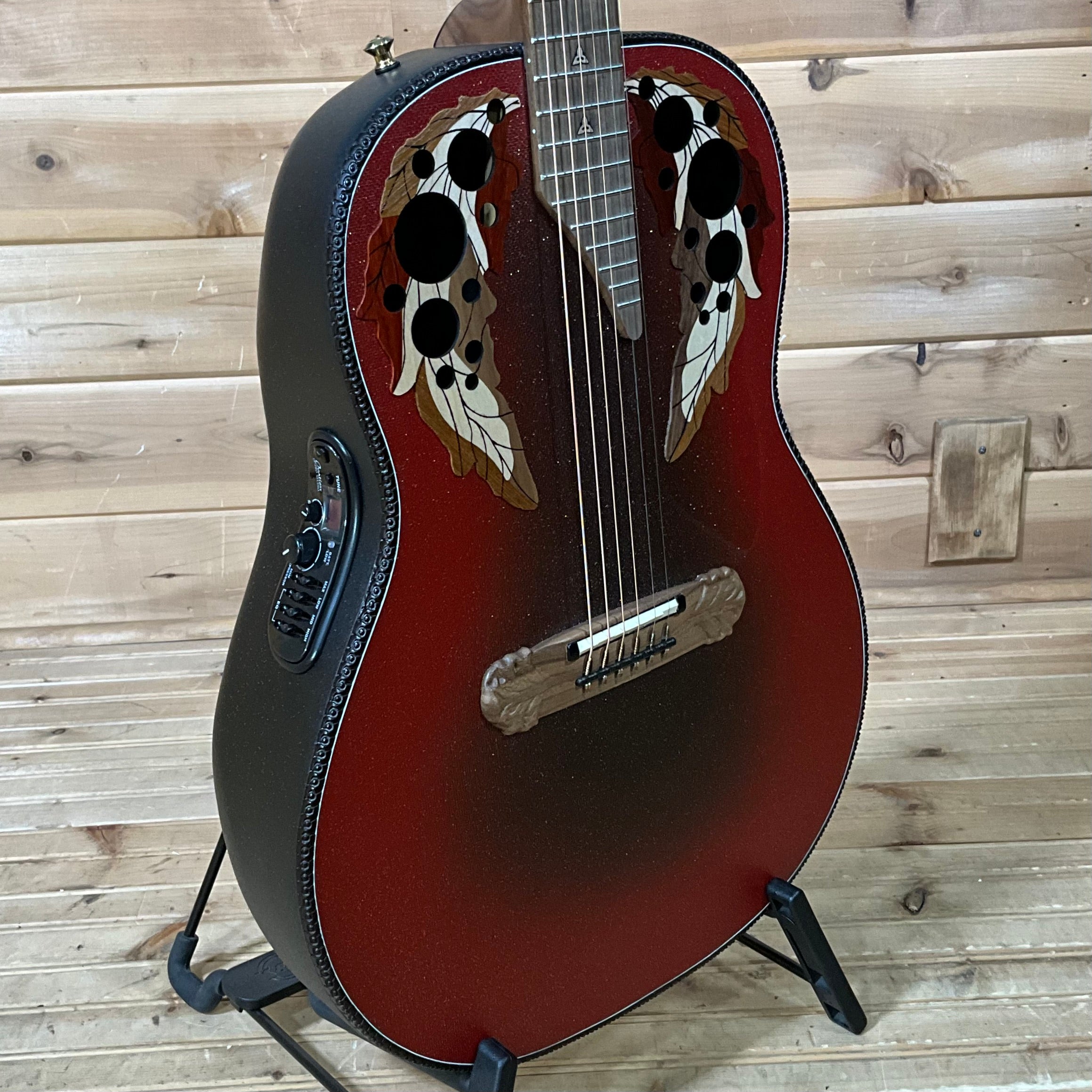 Ovation Adamas 1687 GT E-Acoustic Guitar - Reverse Red Burst