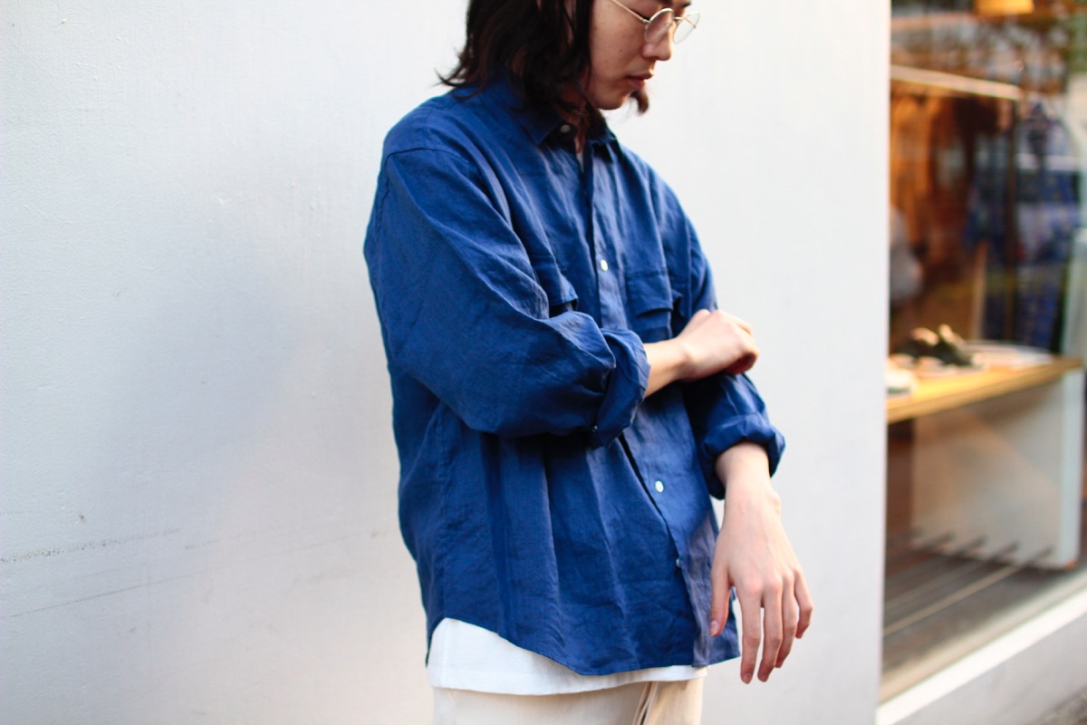 Porter Classic LINEN ROLL UP SHIRT | HUES 福岡セレクトショップ