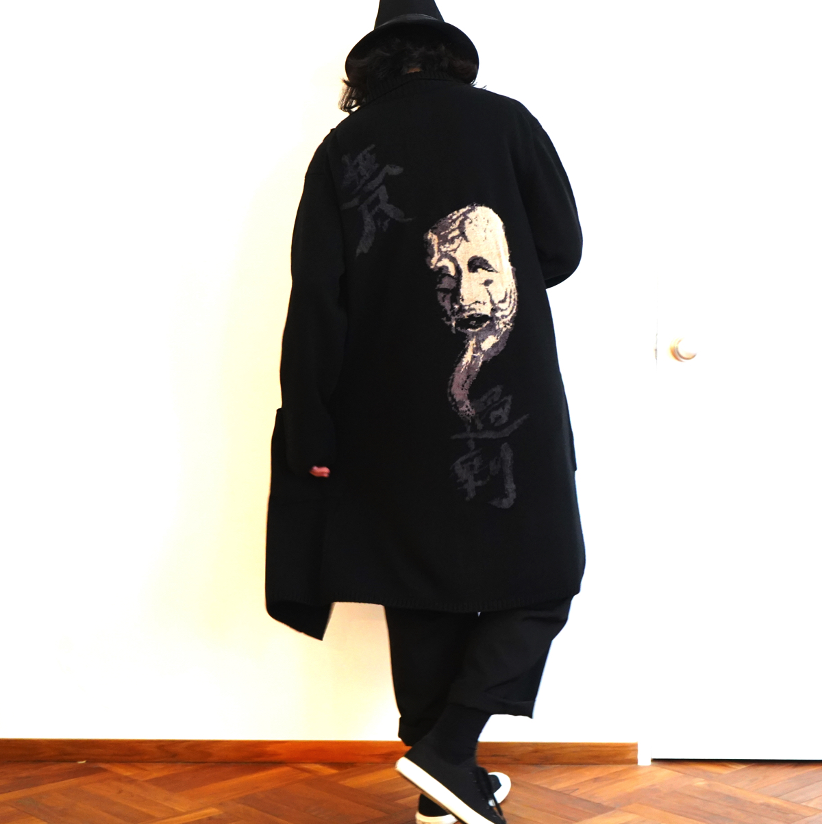 YOHJI YAMAMOTO 【BLACK Scandal】Old Man Knit Cardigan | HUES 福岡