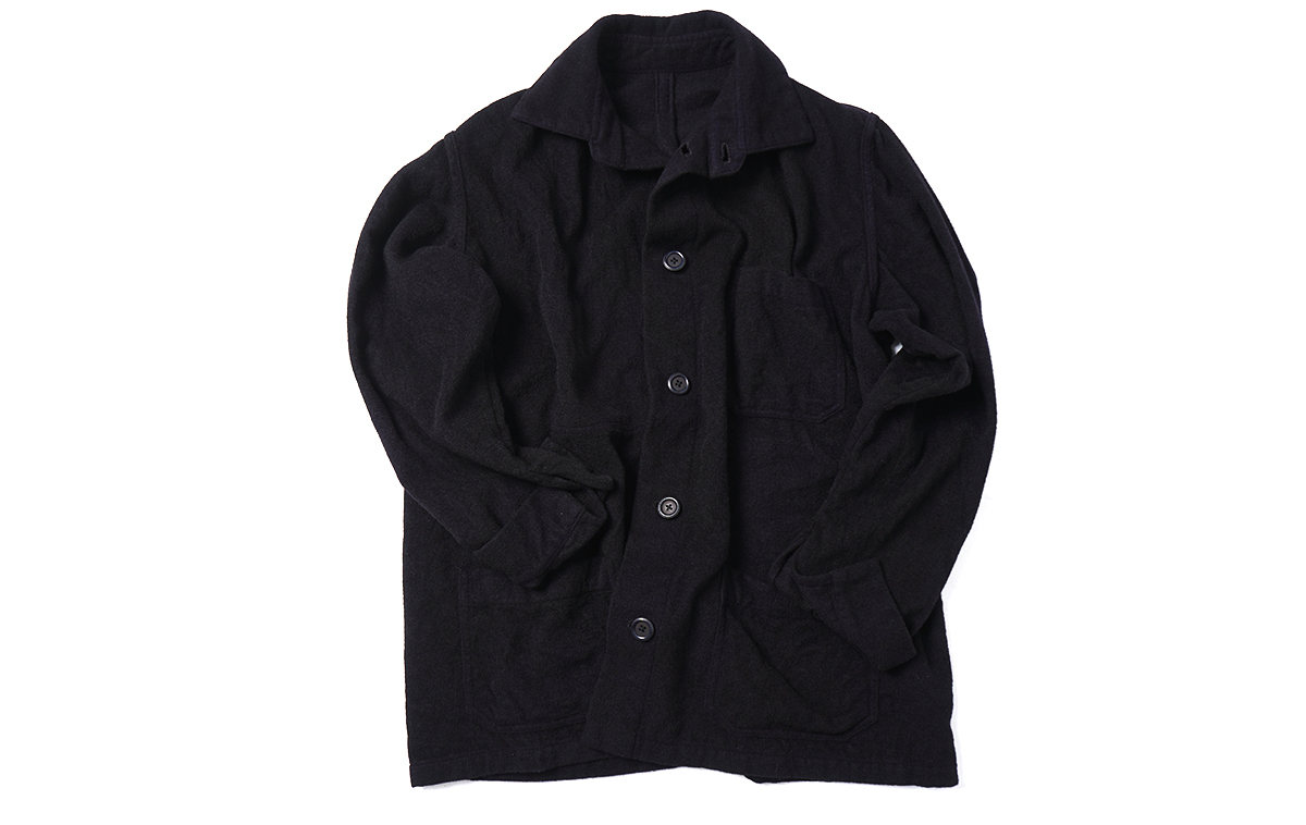 Geoffrey B.Small 4 pocket French work shirt with a gathered