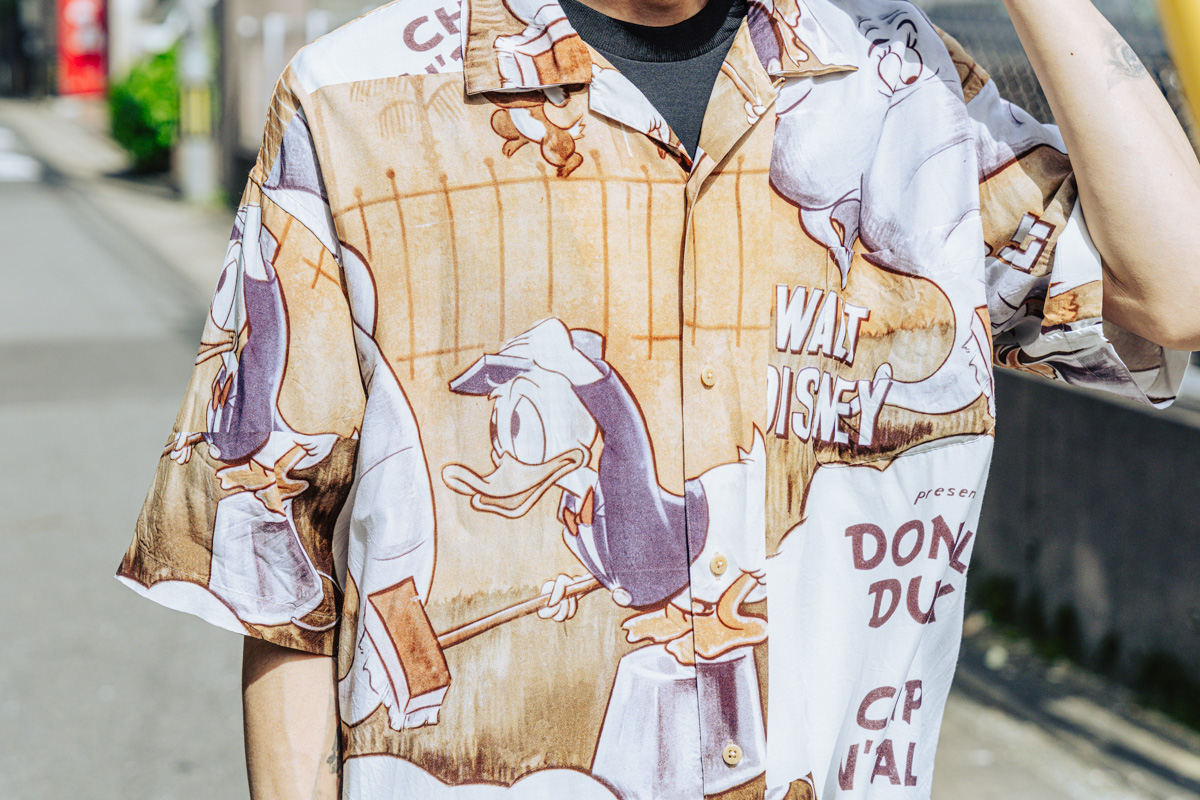 ポータークラシックのディズニーアロハシャツ & インディゴリネン