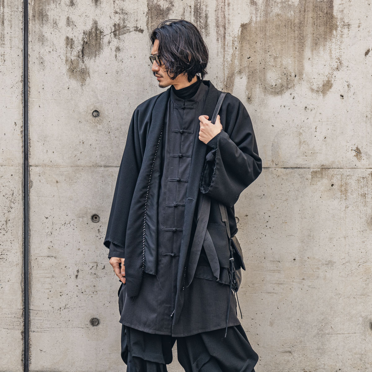 YOHJI YAMAMOTO 24SS Shaka Button Blouse | HUES 福岡セレクトショップ