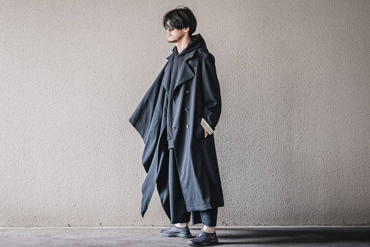 ヨウジヤマモト 2021-22AW ギャバジンライトマントコート | HUES 福岡