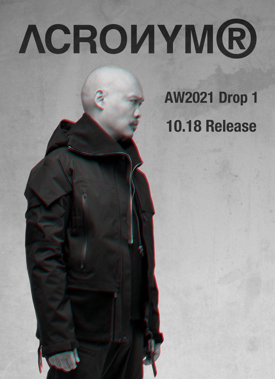 ACRONYM®-アクロニウム- FW21 Drop 1(‪10.18.Mon‬) Start !!! | HUES