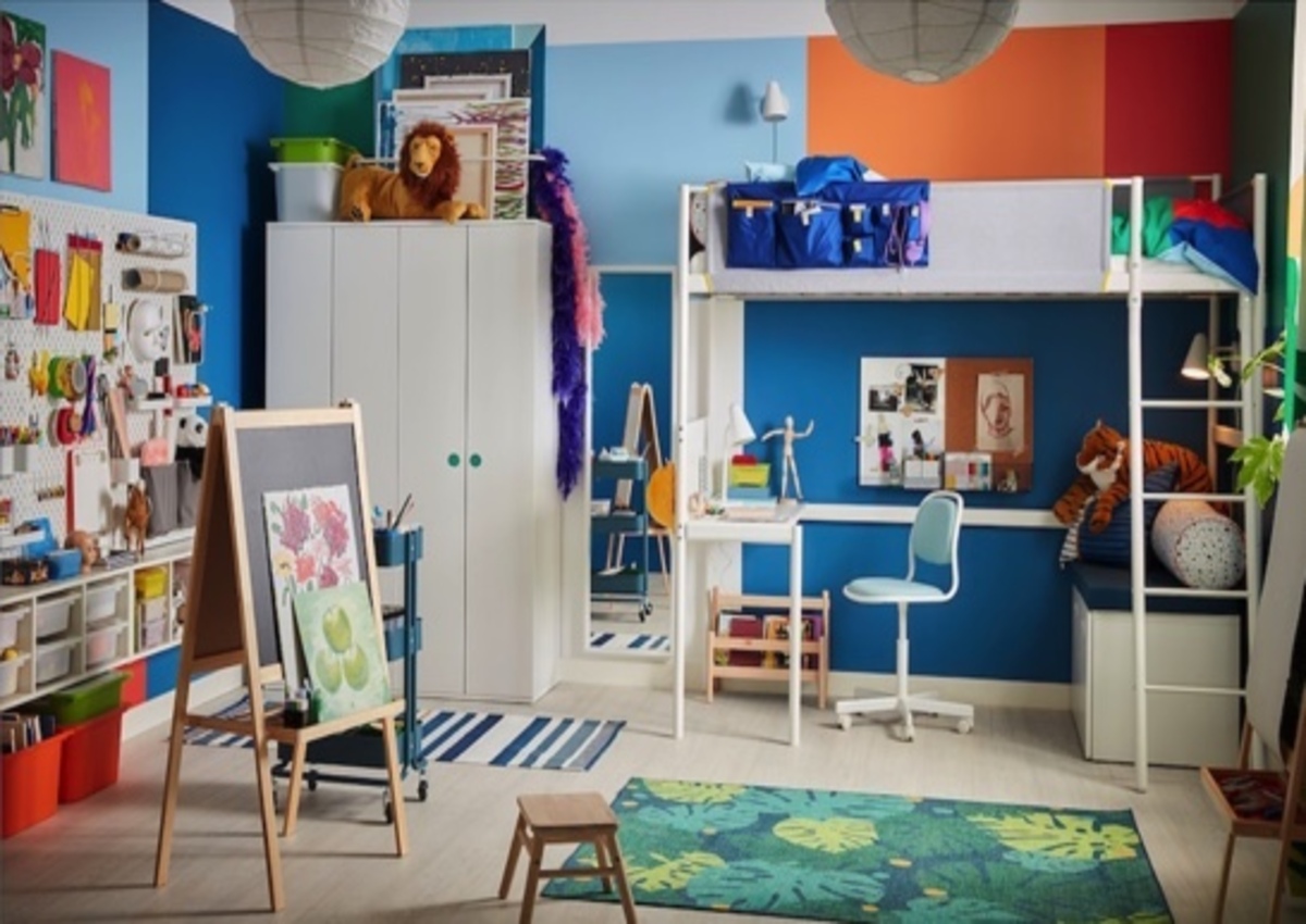 イケアのロフトベッドで、子ども部屋を秘密基地に！ 狭い空間を賢く