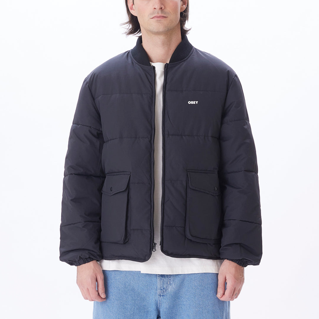 OBEY CHARLIE JACKET (BLACK) オベイの正規取り扱いオンライン通販