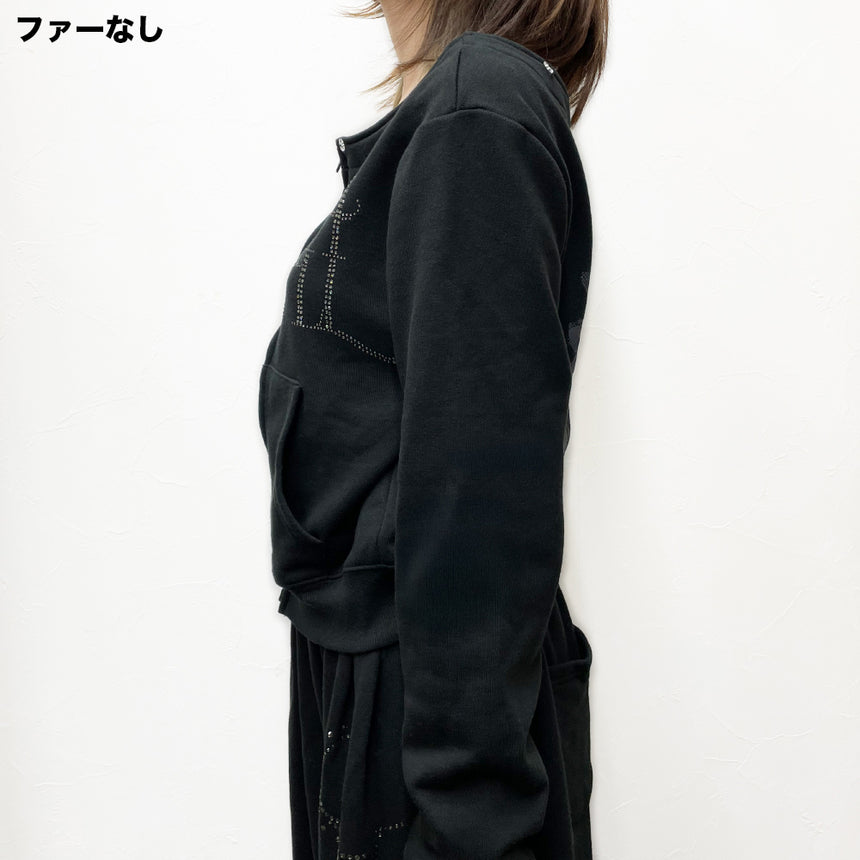 FUR ZIP SWEATSHIRT – HYDE ONLINE STORE