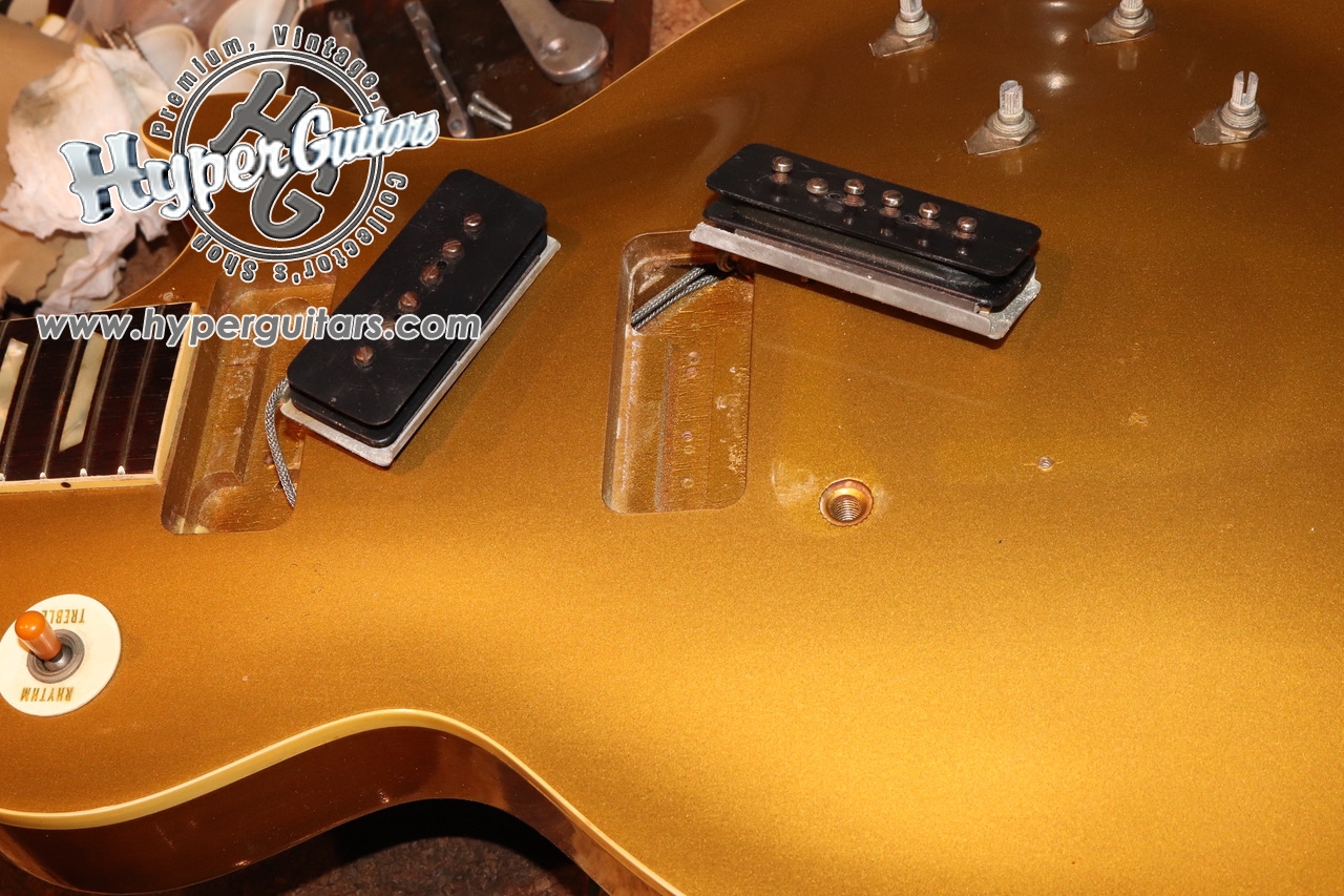 Gibson '55 Les Paul Standard w/Bigsby - ゴールドトップ - ハイパー