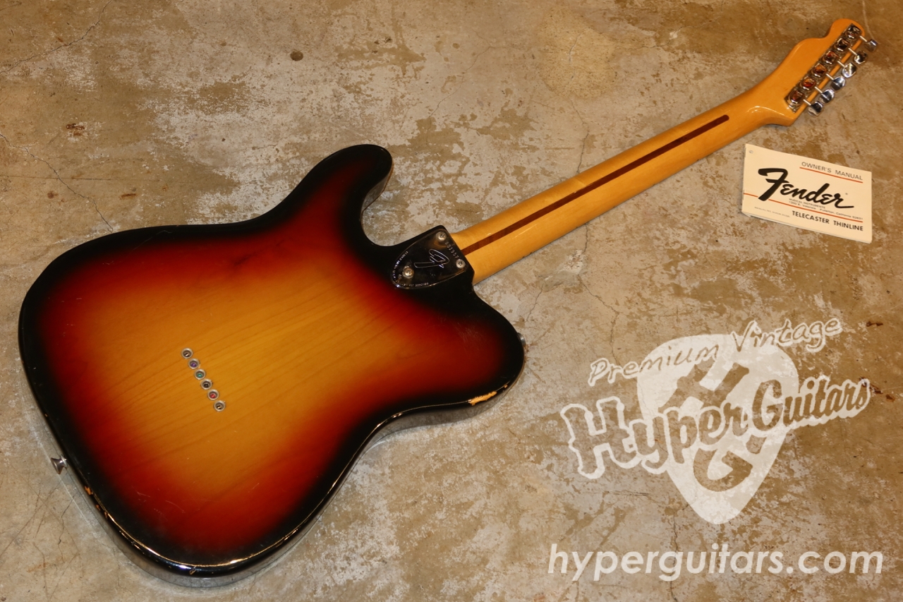 Fender '74 Telecaster Thinline - サンバースト / メイプル