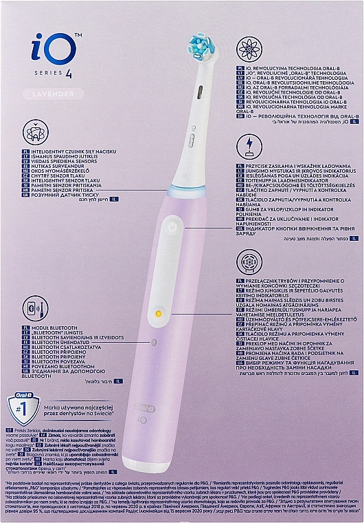 Oral-B iO Series 4 - Electric Toothbrush, purple | Makeup.uk