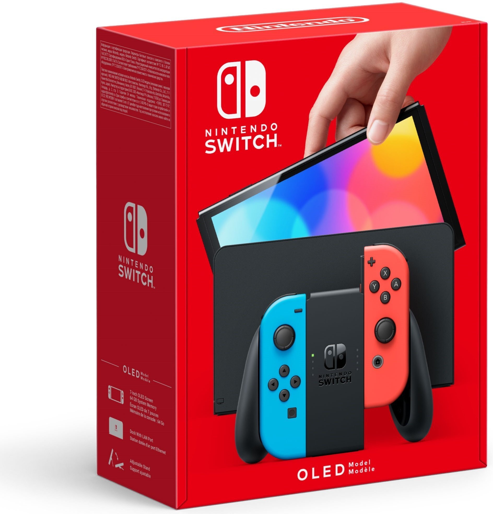 ≡ Ігрова консоль Nintendo Switch OLED (неоновий червоний/неоновий