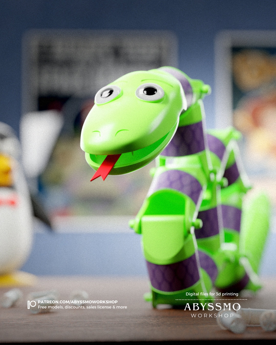 スネーク トイストーリー - 映画に忠実な 3D プリント可能なファイル