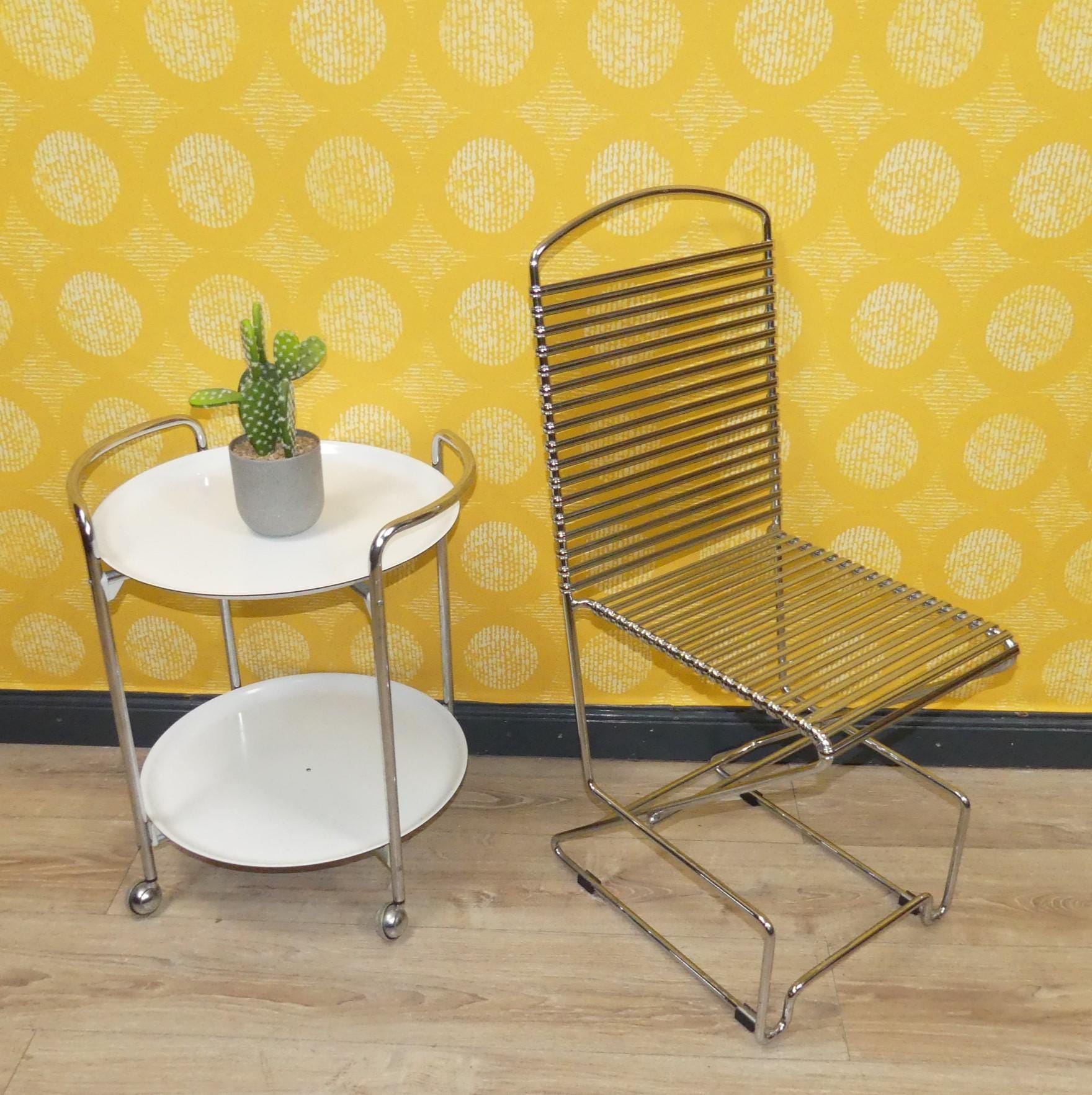 ヴィンテージのティル・ベーレンス製クロスカンチレバーチェア（シュル