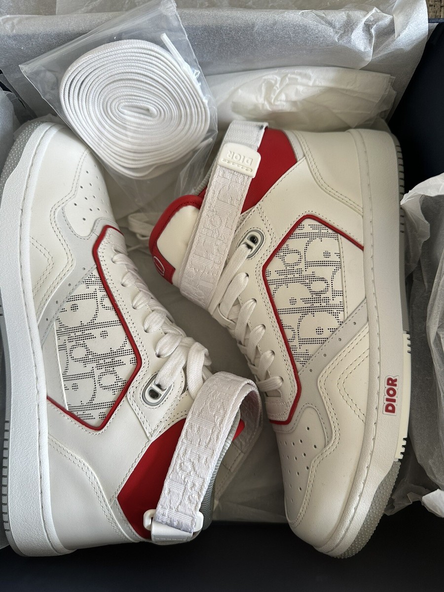 size 41EU NEW DIOR Calfskin Oblique Galaxy Perforated Mens B27 Mid