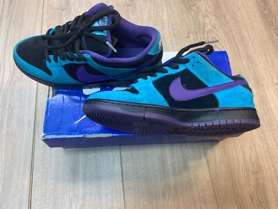 Nike SB Dunk Low Pro SKELETORS Size 8 Black,Blue,Purple | eBay
