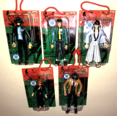Lupin the Third complete 5 figure set Fujiko Jigen Goemon Inspect