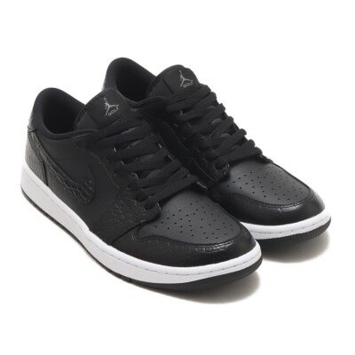 Nike Air Jordan 1 Low Golf DD9315-003 Black Crocodile Skin Men's