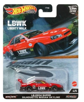 MATTEL HOT WHEELS NISSAN SKYLINE LB-ER34 MOUNTAIN DRIFTERS SUPER