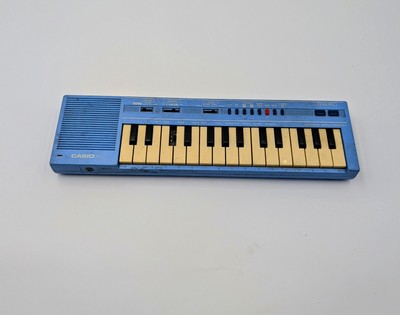 Vintage Casio PT-1 Rare Color Keyboard Mini Synthesizer Baby Blue
