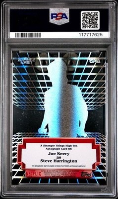 2025 Stranger Things HIgh Tek Joe Keery Autograph PSA 9 | eBay