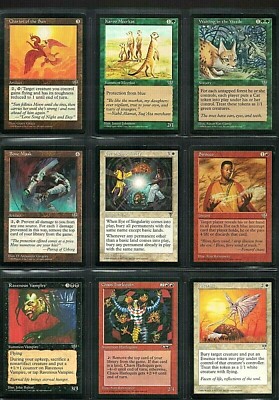 12 MAGIC THE GATHERING CARDS 1996 LOT MOST LP MINTY NICE ORIGINAL