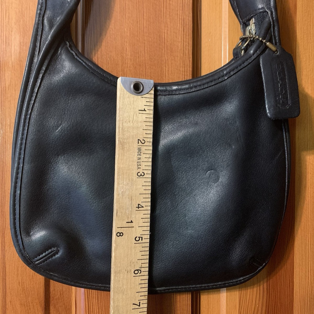 Vintage Coach Ergo Mini Zip Black leather shoulder bag 9020 | eBay