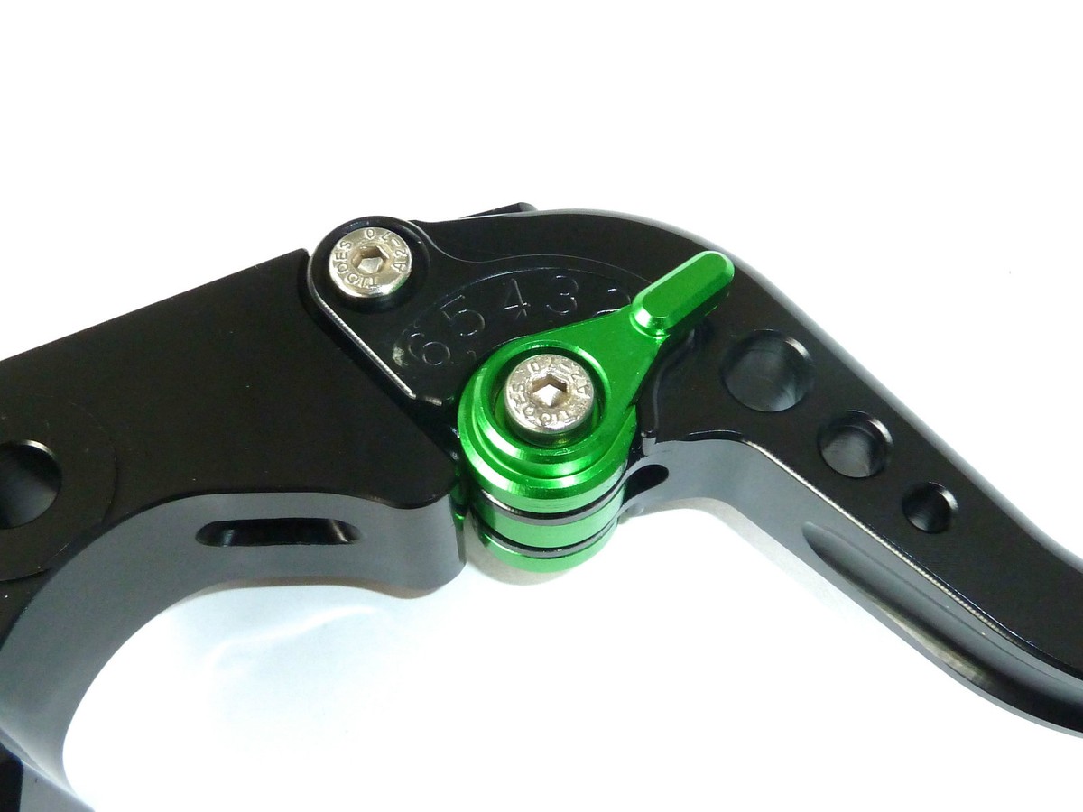 KAWASAKI ZX636 2007-2015 SHORT BLACK BRAKE & CLUTCH LEVERS ROAD