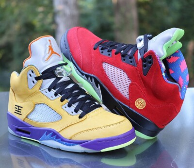 Nike Air Jordan 5 Retro SE What The Men's Size 7.5 Multicolor