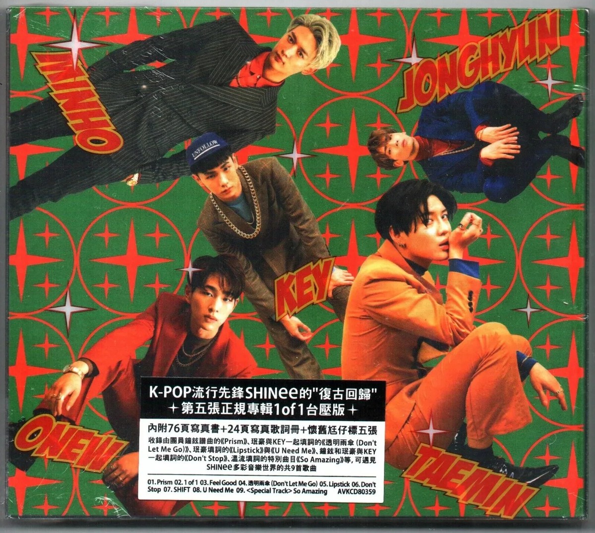 Korea SHINee 1 of 1 Taiwan CD W/box 76p Photobook 24p Booklet 5