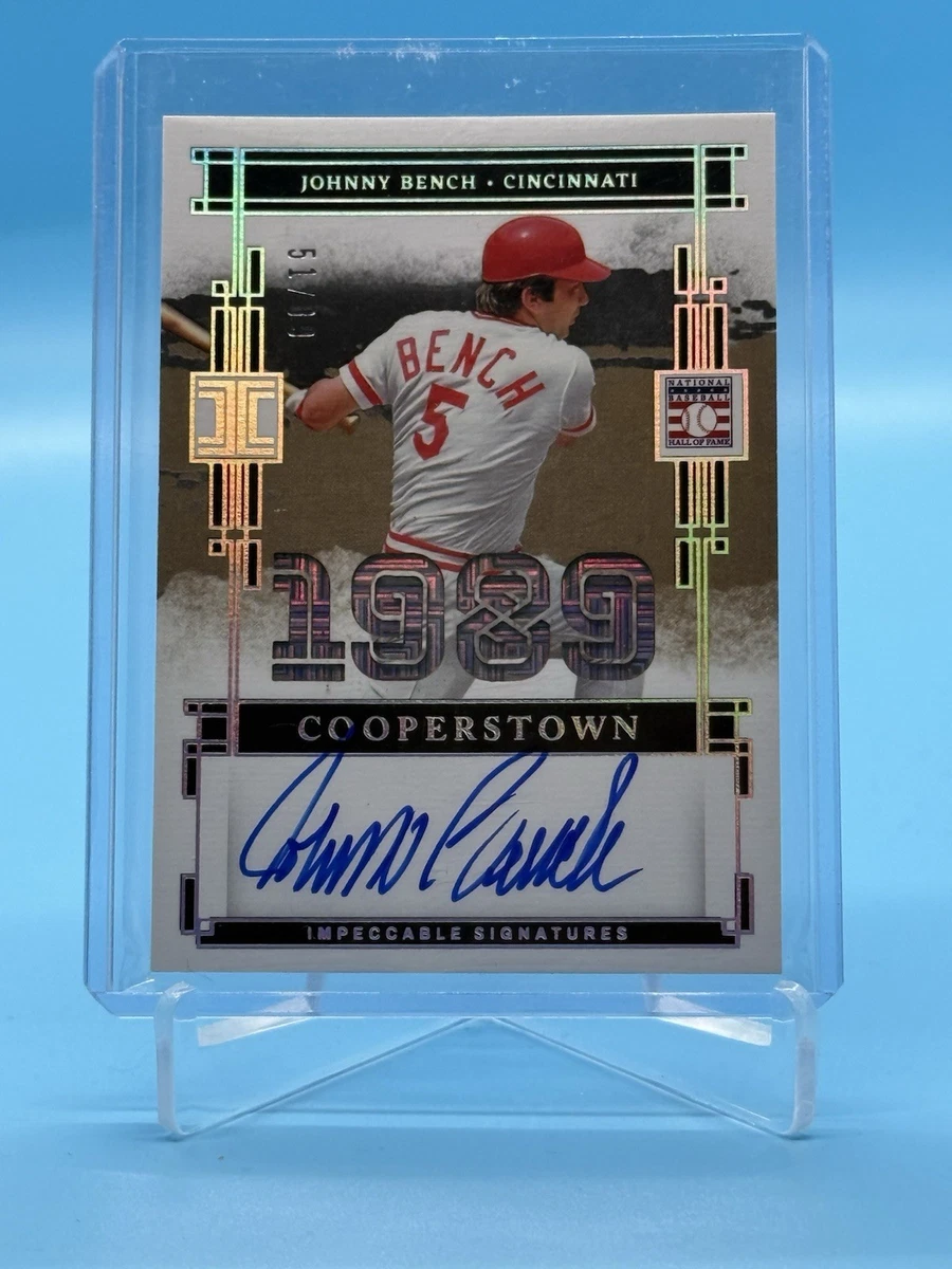 Johnny Bench Cincinnati Reds Baseball Serial Numbered Sports