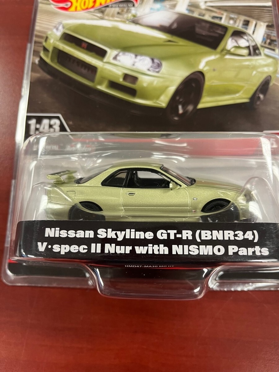 Nissan Skyline GT-R BNR34 V-Spec w/ NISMO Parts - Hot Wheels