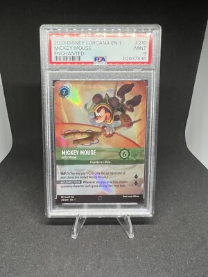 PSA 9 - Disney Lorcana Mickey Mouse Artful Rogue Enchanted First