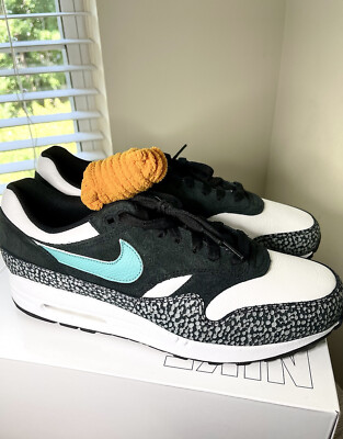 Nike Air Max 1 Premium Atmos NBY ID Elephant Print Cement Men Sz