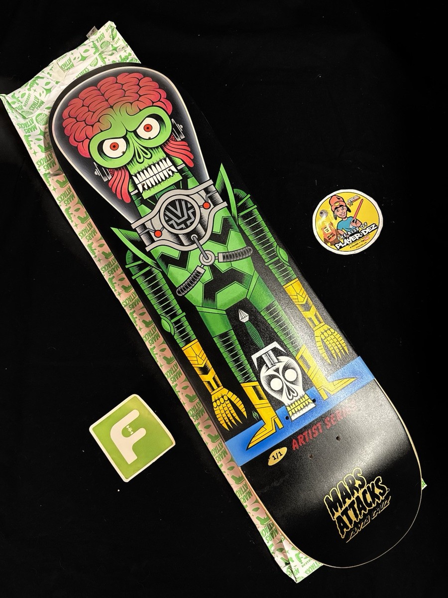 RARE GRAIL 1/1 Mars Attacks Artist Series Santa Cruz Skateboard