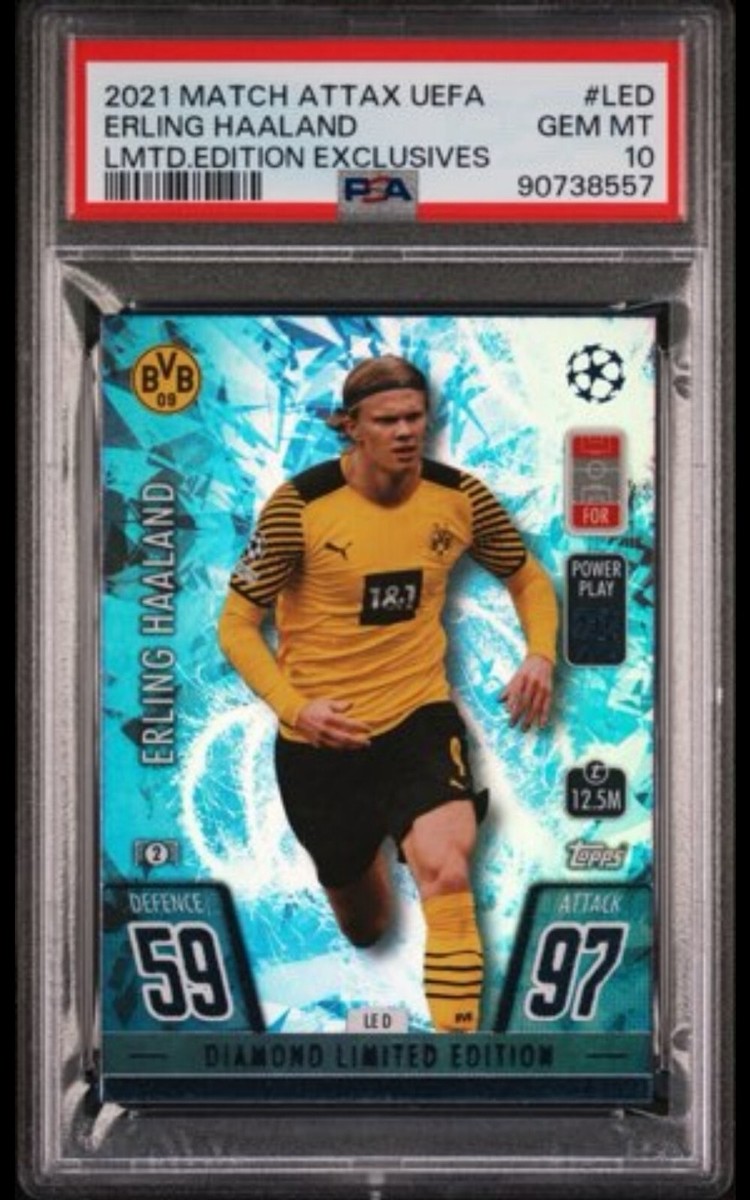 2021 Topps Match Attax Erling Haaland Diamond Limited Edition BVB