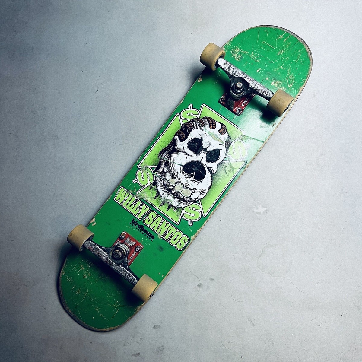 Vintage 90s Willy Santos Birdhouse Skateboards Pro Model Complete