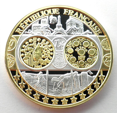 FRANCE FIRST COMMEMORATIVE 50 EURO 2002 Goddess Europa Silver