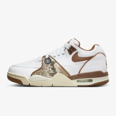 Nike Air Flight 89 Low x Stussy 'White & Pecan' (FD6475-100