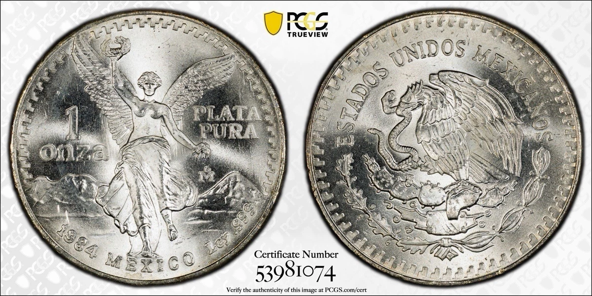 Silver MS 66 Graded 1984 Mexican Coins for sale | eBay