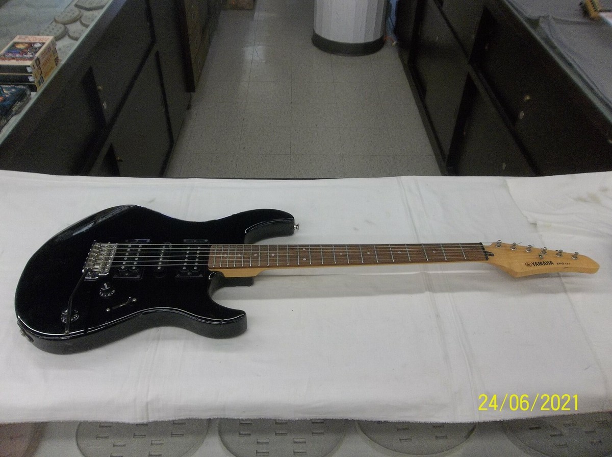 Yamaha ERG121 Electric Guitar SuperStrat BLACK with gig bag | eBay