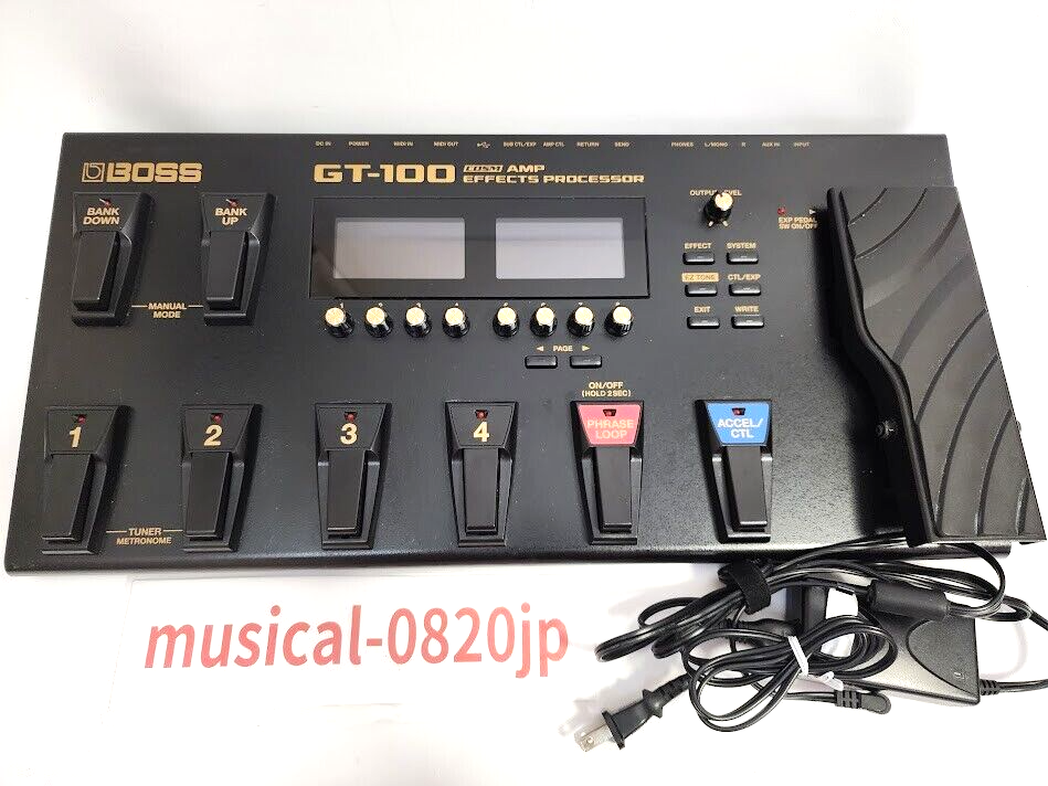 Boss GT-100 Multi-Effects Amp Processor Guitar Effect Pedal | eBay