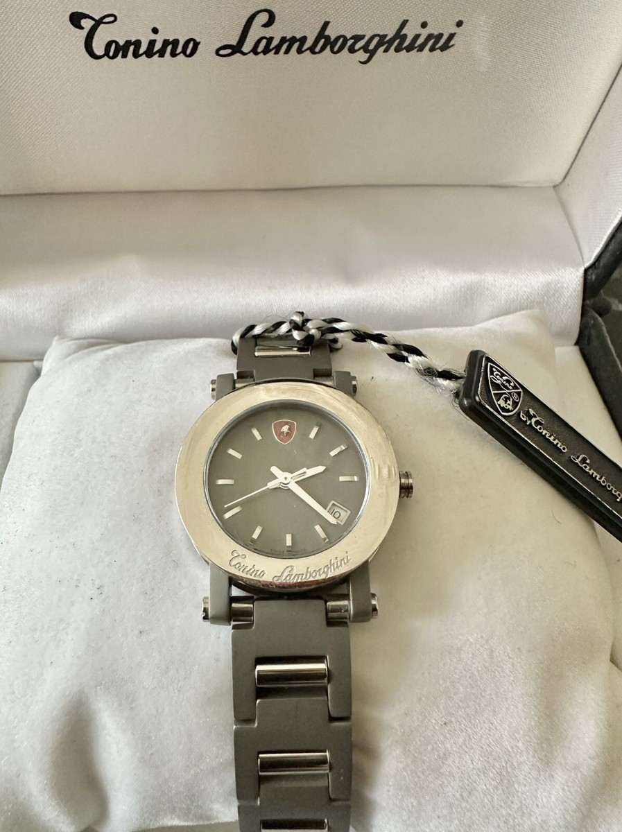Genuine Tonino Lamborghini 'Disc Titanium Edition' Silver Ladies