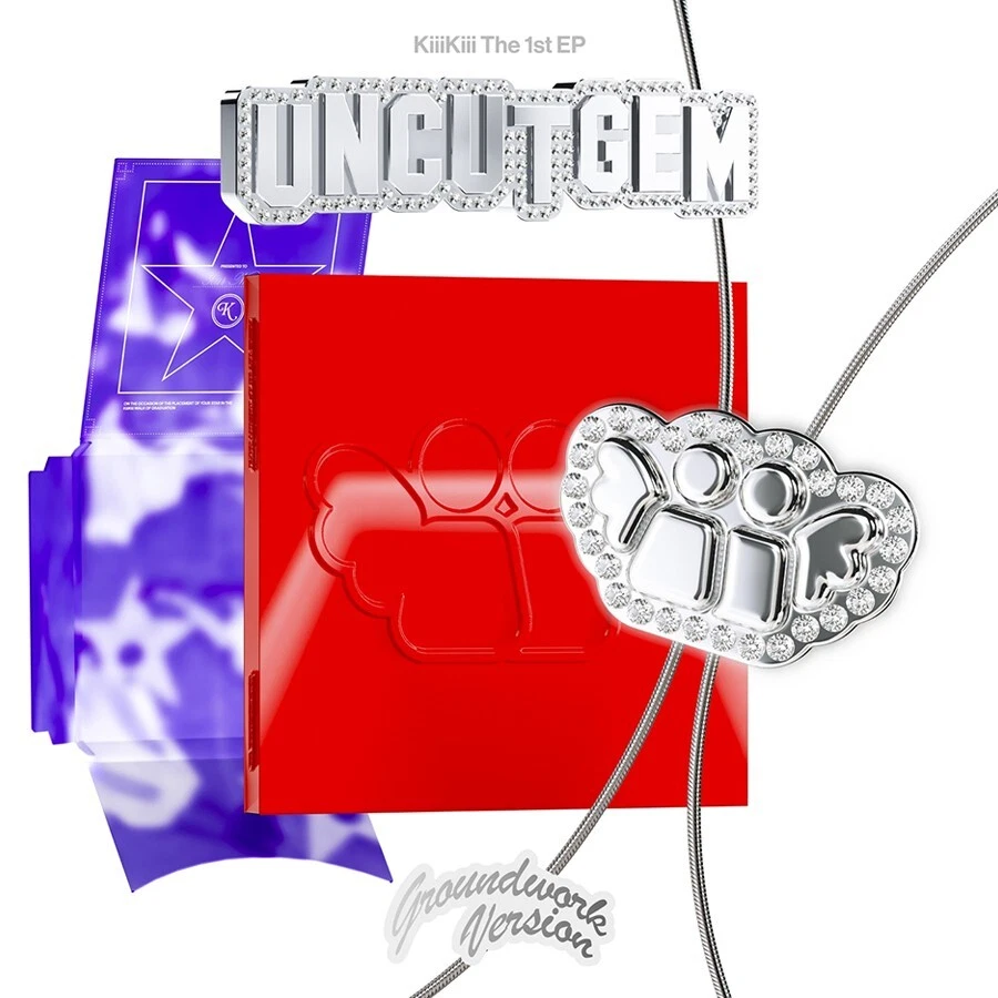 KIIIKIII UNCUT GEM 1st EP Album GROUNDWORK Ver/CD+Photo Book+